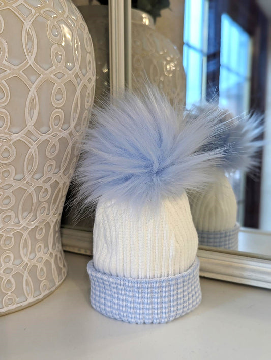 1 pom hat Blue/white