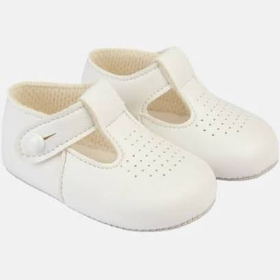 Boys Soft Sole Shoes White