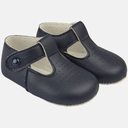 Boys Soft Sole Shoes - Navy