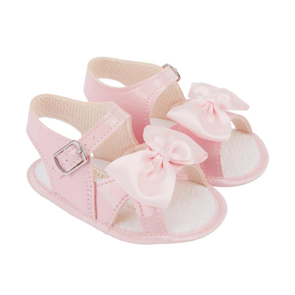 Girls Pink Bow Sandal