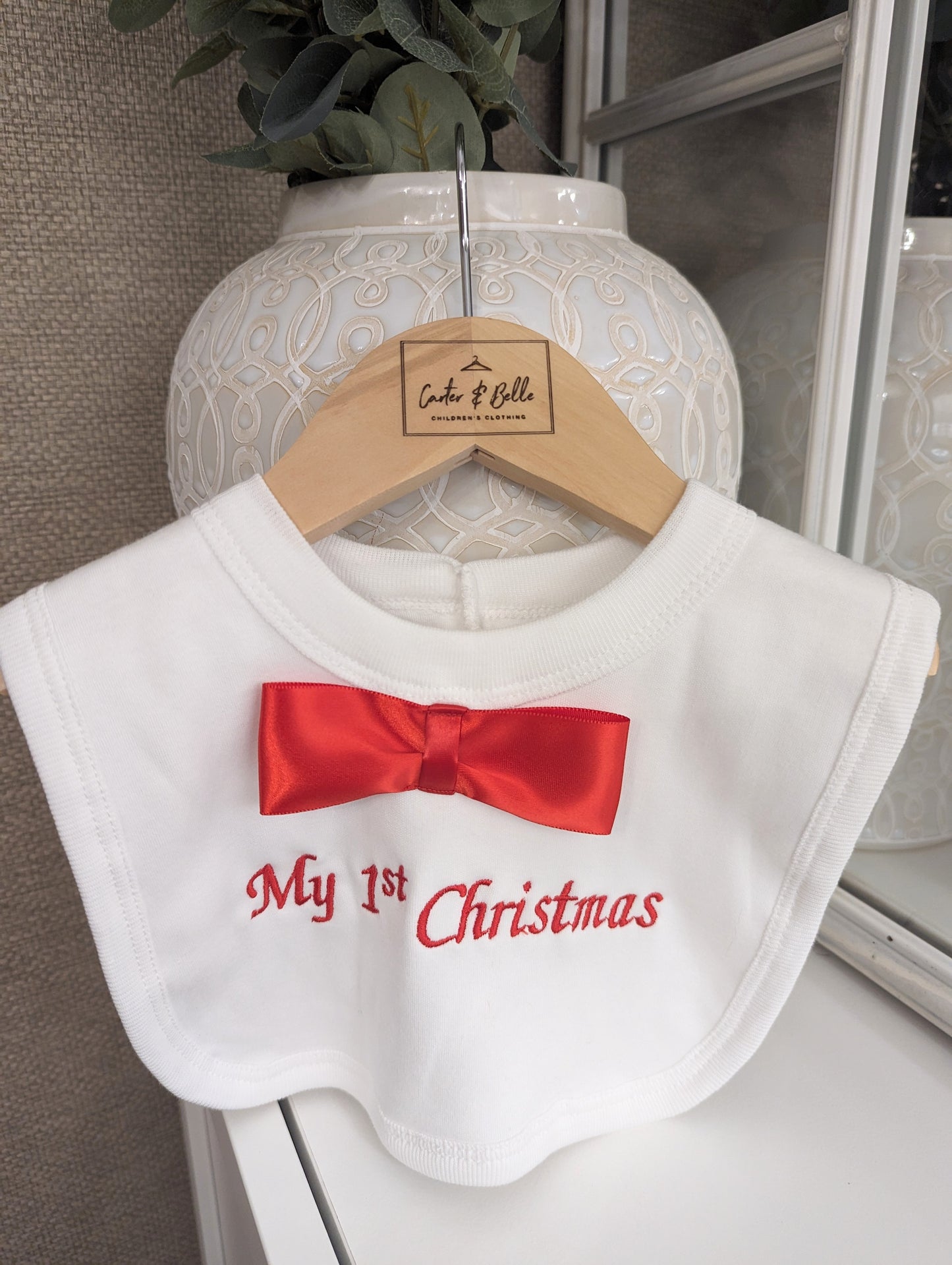 Bib Bow Tie 1st Christmas