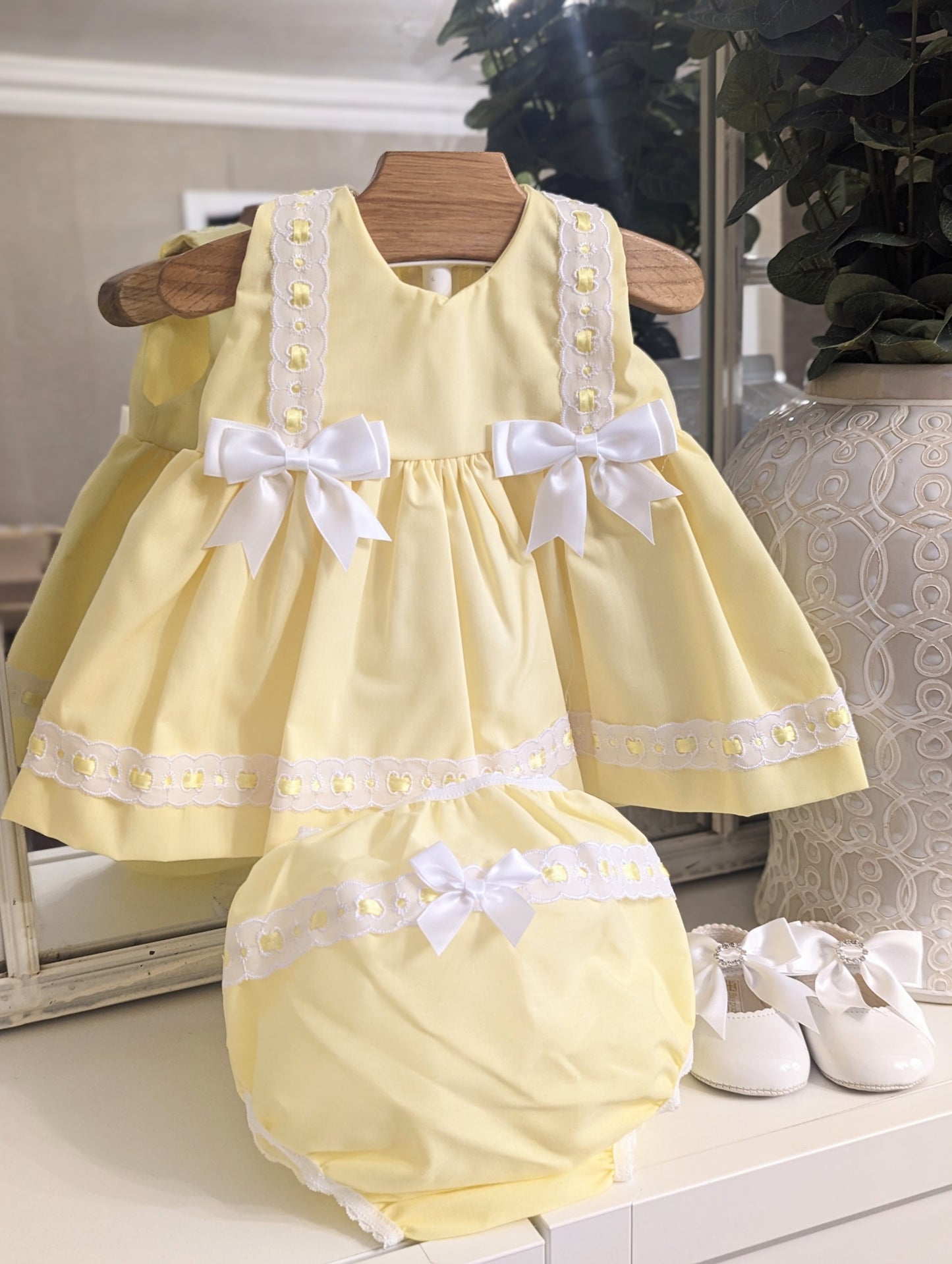 Yellow Ribbon dress & knickers