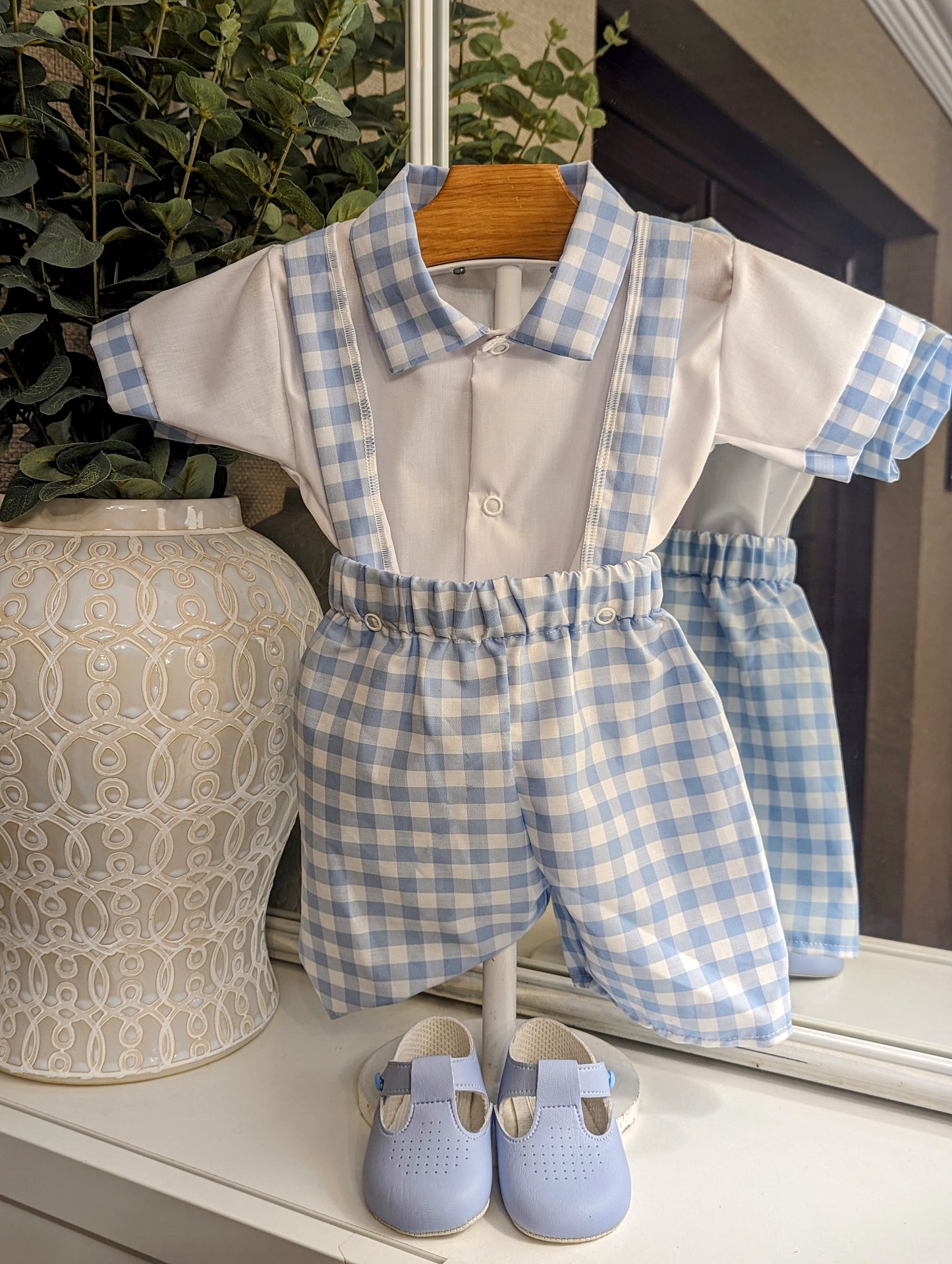 Boys Gingham Short Set