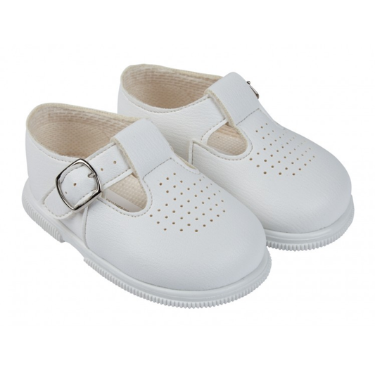 Boy's Hard Sole Shoe's White