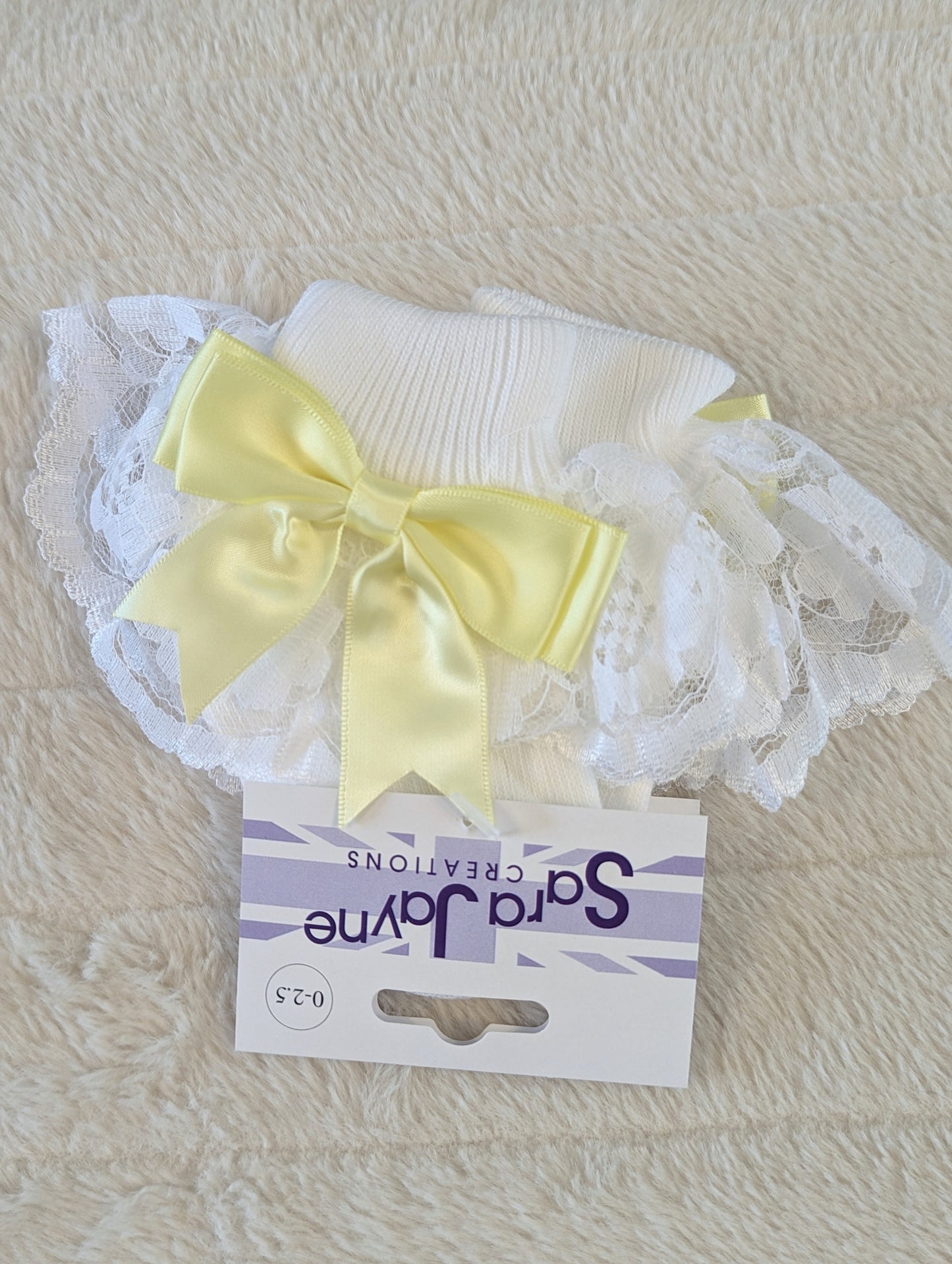 Frilly Socks Lemon