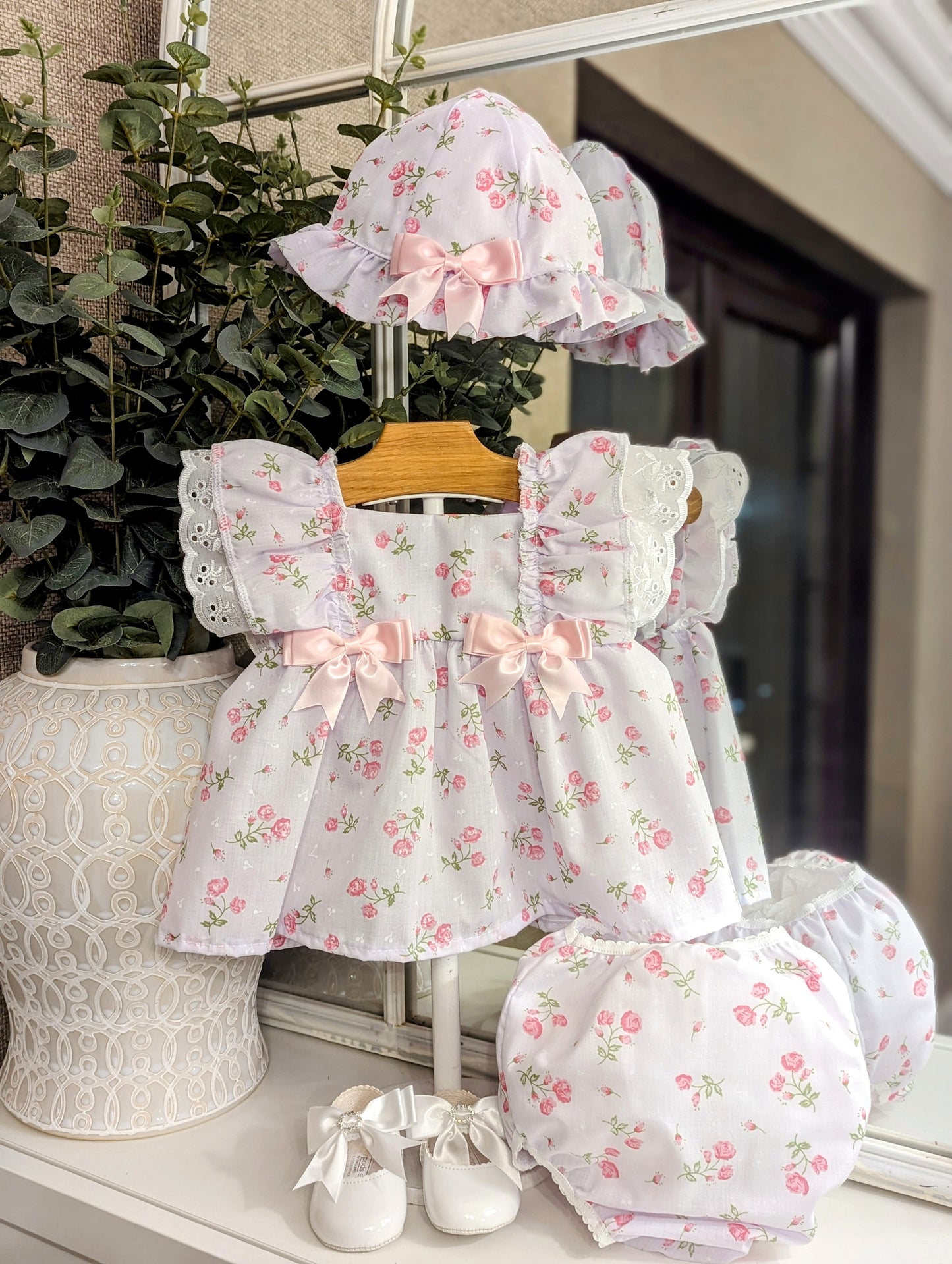 Pink Floral Dress & Knickers