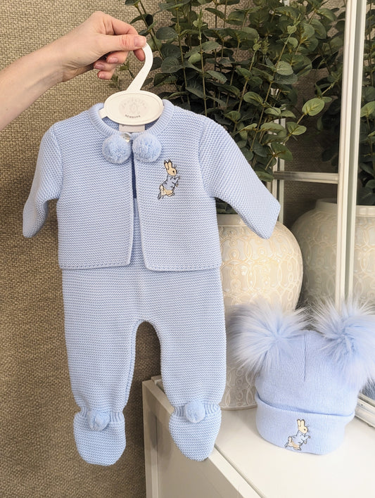 Rabbit 2 piece set Blue