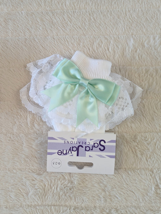 Frilly Socks Mint Green