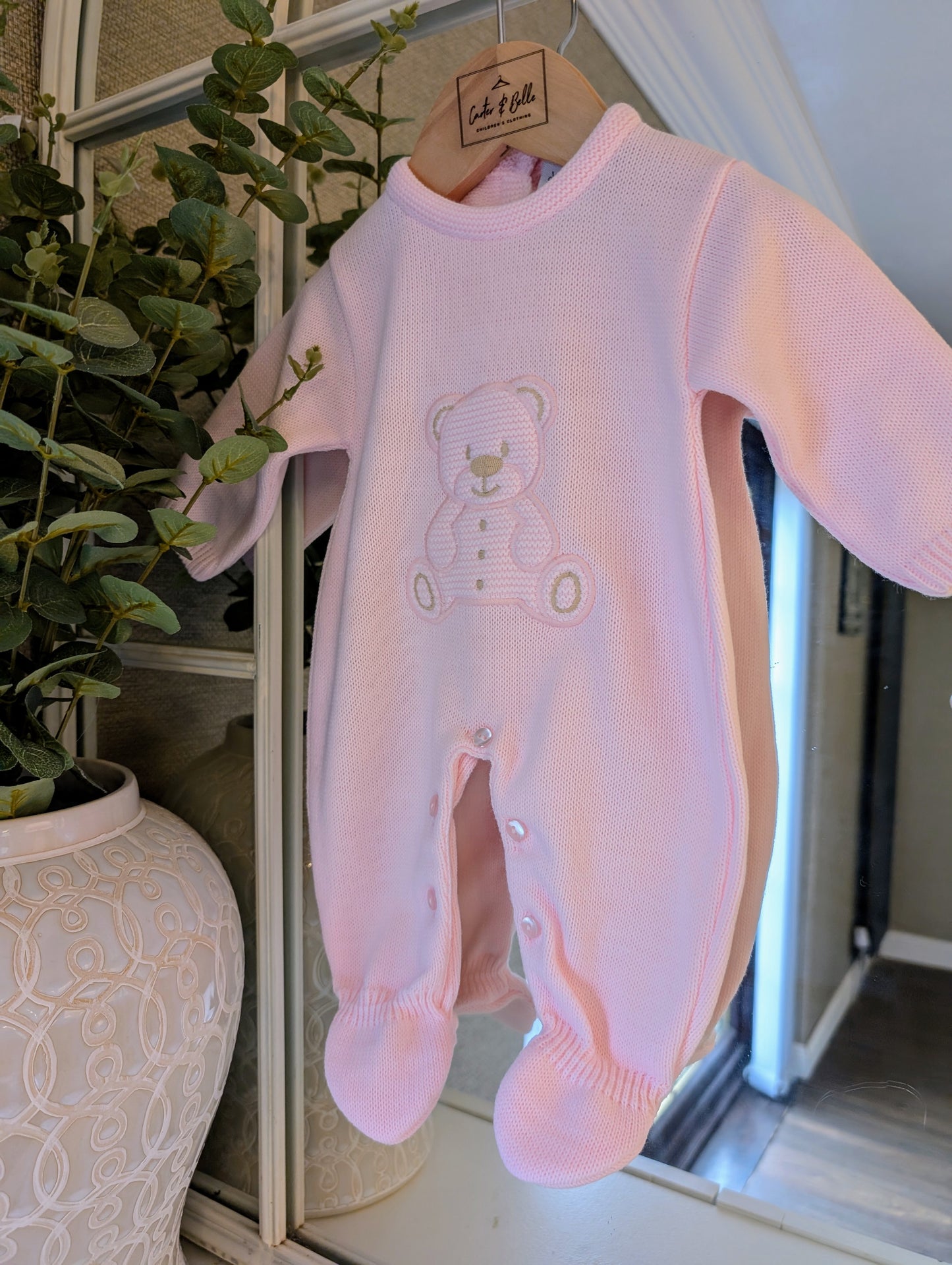 Teddy Romper Pink