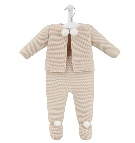 PomPom Jacket & Pants Beige