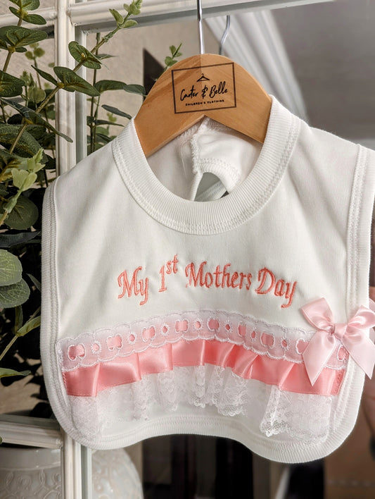 My 1st Mother's day Bib - Pink