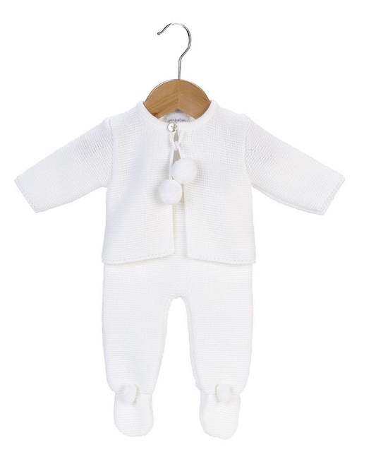 PomPom Jacket & Pants White