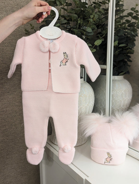 Rabbit 2 piece set Pink