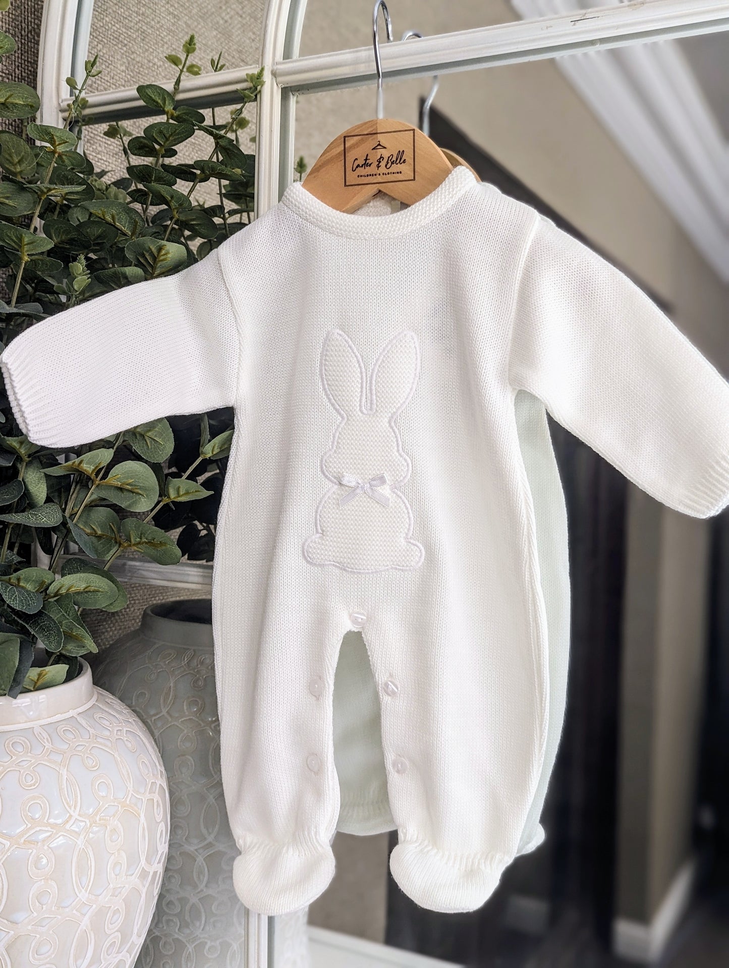 Rabbit Onesie White