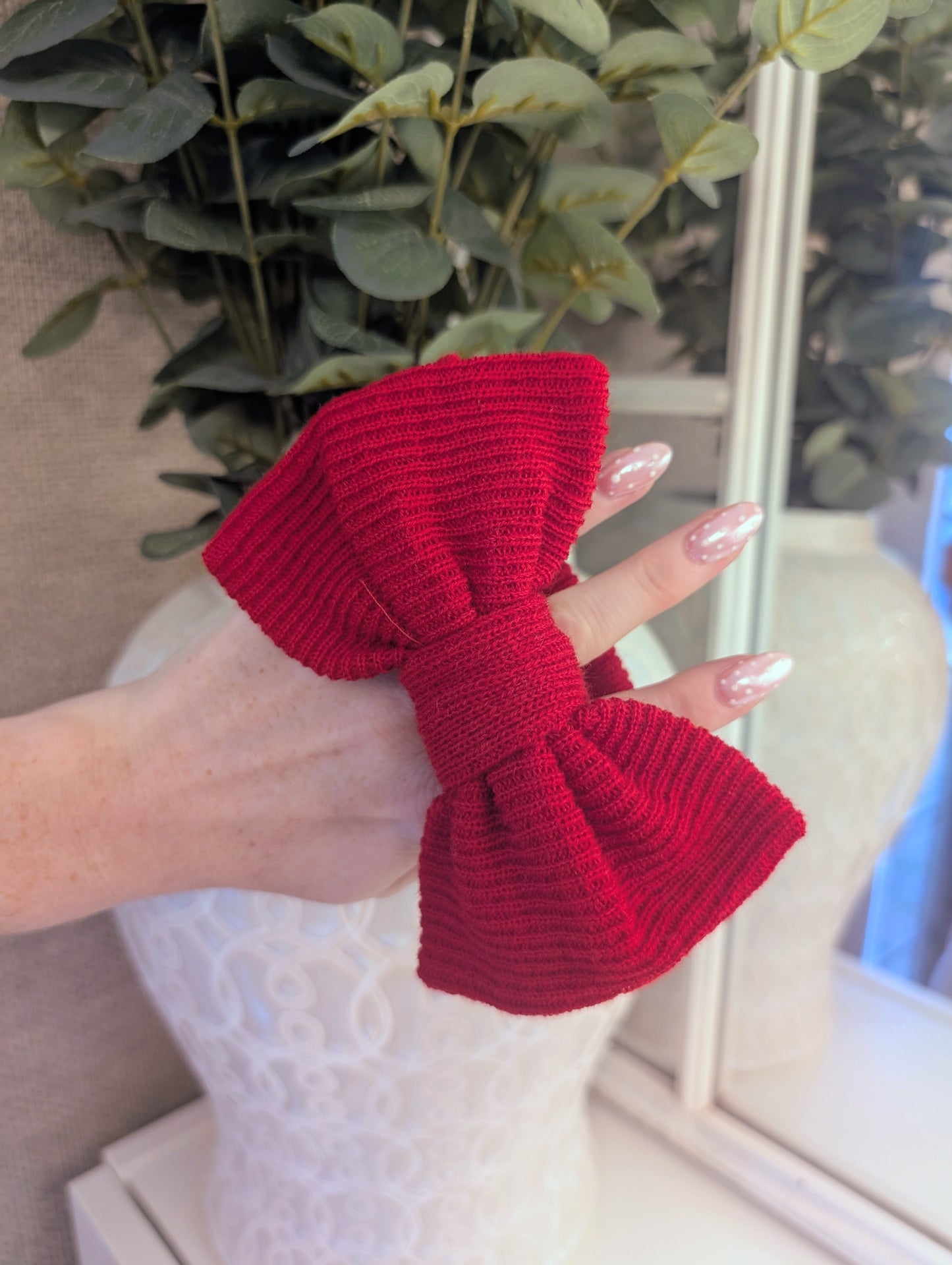 Bow Headband Red