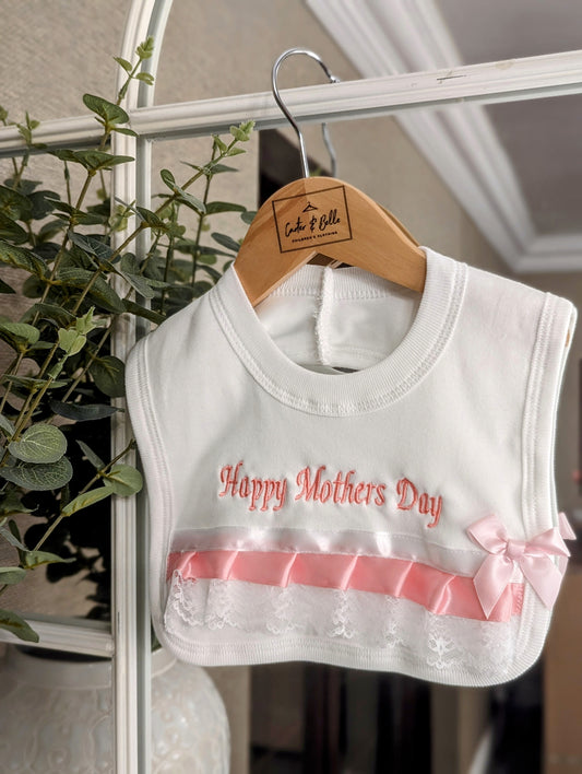 Happy Mother's Day Bib Pink