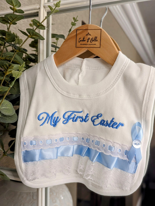 My 1st Easter Bib Blue