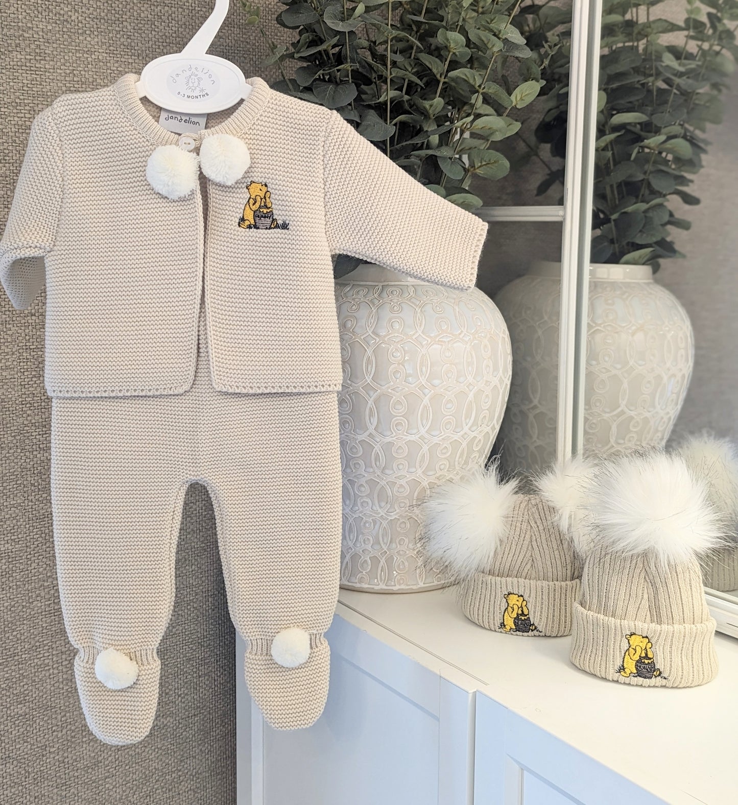 Honey Bear 2 piece set beige